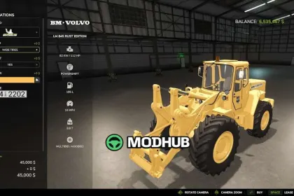 Volvo LM 845 Rust Edition v1.7 wheel loader for FS25