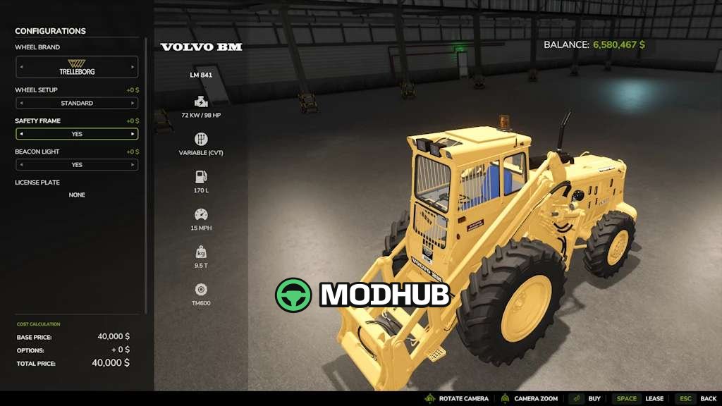 Wheel Loader Volvo LM 841 Rust Edition v1.6 for FS25