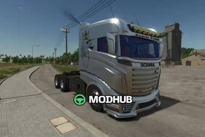 Вантажівка Scania R1000 Silver v1.0 для FS25