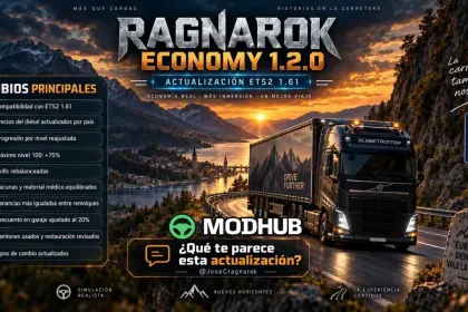 RAGNAROK Economy v1.2.0 1.61 для ETS2