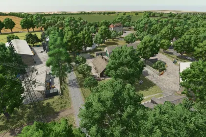 Реалістична Карта Saaleplatte (Pfuhlsborn) для Farming Simulator 25 — Нові Ферми та Контракти