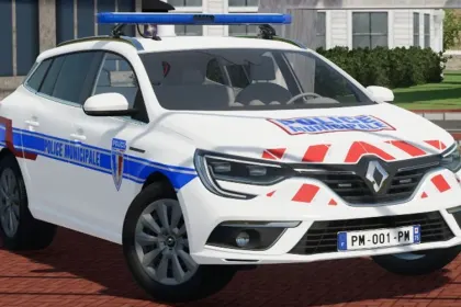 Renault Megane IV Phase 1 Municipal Police für Farming Simulator 22