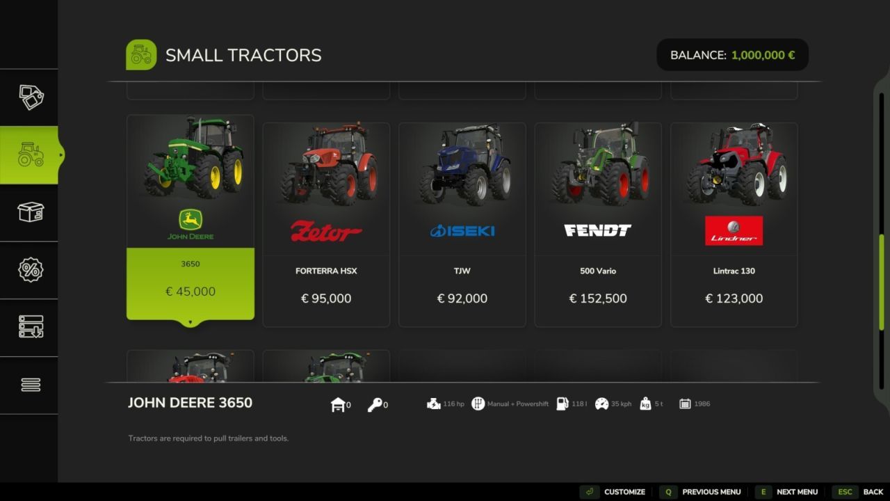 Realistische Fahrzeugjahre für Farming Simulator 25 (für Mods und Basis)