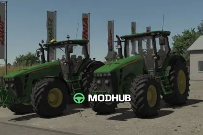 Трактор John Deere 8R 2009 V1.3 для FS25
