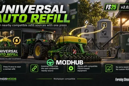 Скрипт Universal Seeder Auto Refill V2.0.1 для FS25