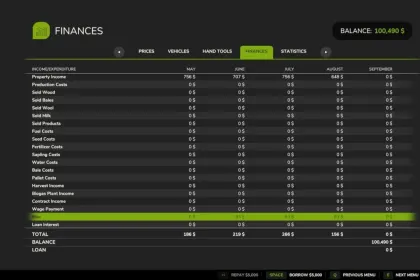 Effektives Mod Bank Balance Earns Interest — Zinsen auf dem Konto in Farming Simulator 25