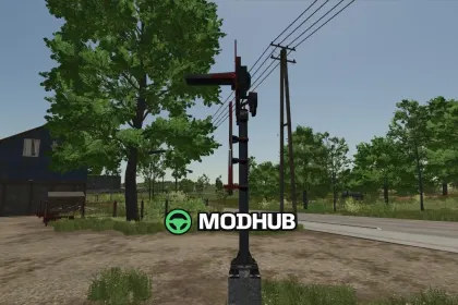St. Andrew’s cross – Placeable railway crossing signal for FS25 — 2