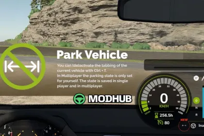 Скрипт Park Vehicle V1.1 для FS25