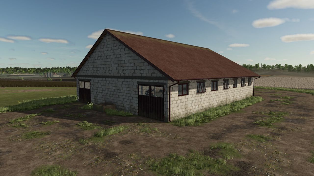 Скотний двір Big Cow Barn для Farming Simulator 25