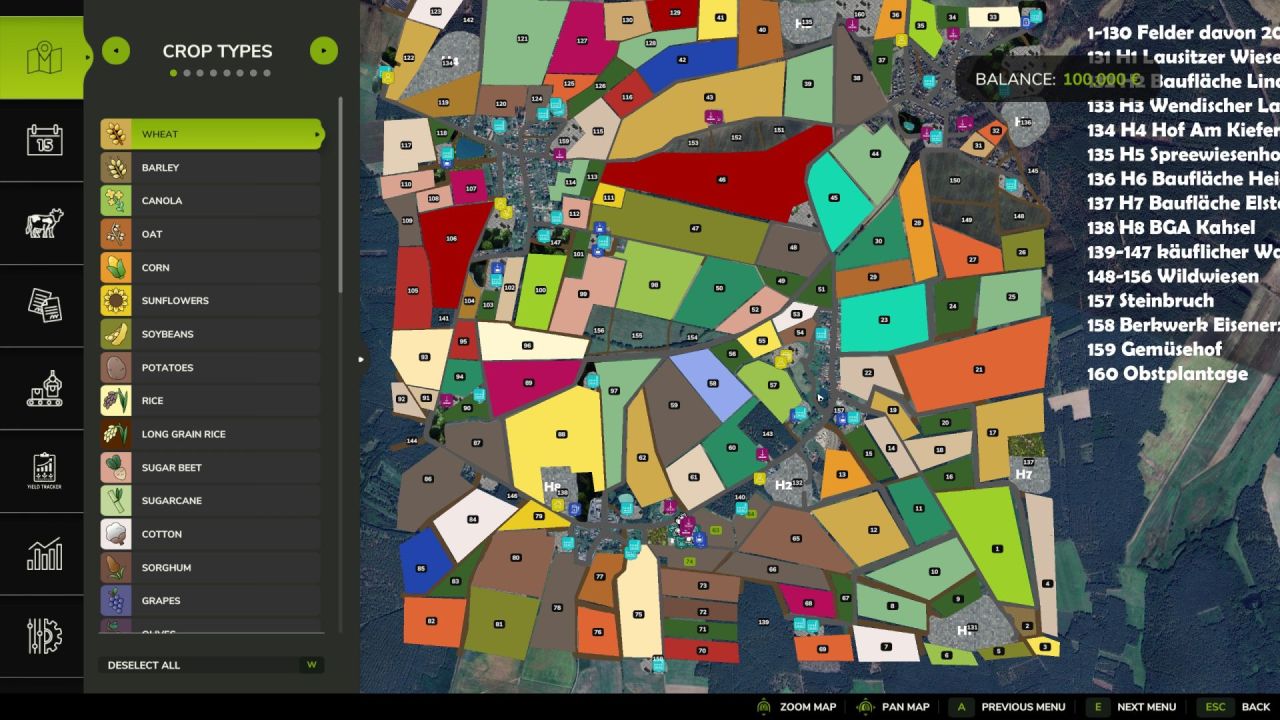 Legendäre 4x Karte Lausitzer Landschaften 4x für Farming Simulator 25 — Ostdeutschland bei Polen