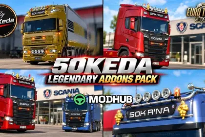 Пак Legendary Addons 50keda v3.0.5 для ETS2
