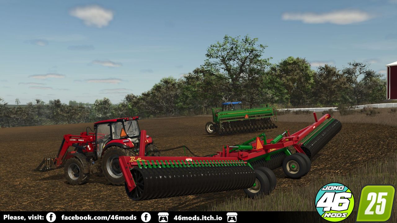 Ефективний Коток-Подрібнювач Brillion XL144 для Ідеального Вирівнювання Полів у FS25