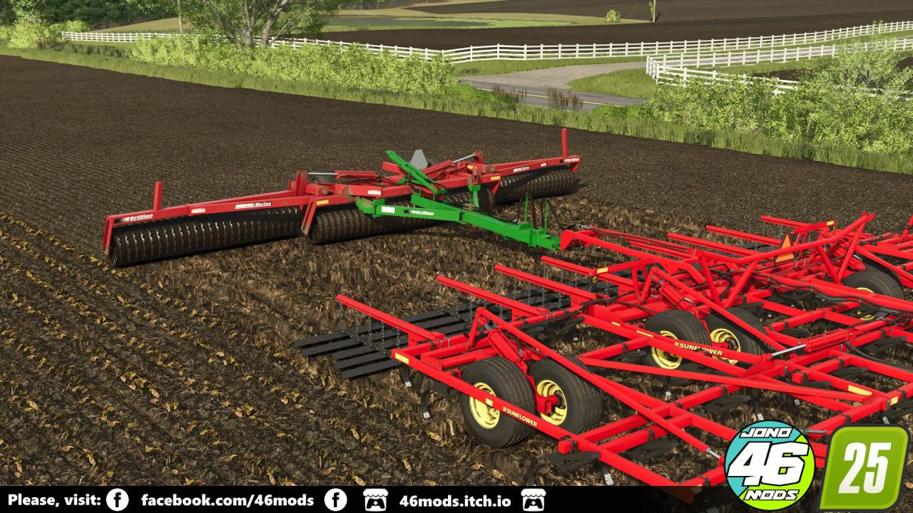 Ефективний Коток-Подрібнювач Brillion XL144 для Ідеального Вирівнювання Полів у FS25