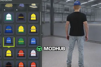 Кепки Hat Pack American Seed/Implement Brands V1.0 для FS25 — 3