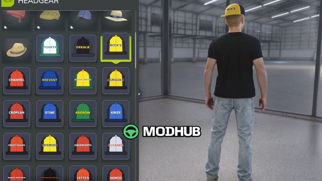 Кепки Hat Pack American Seed/Implement Brands V1.0 для FS25