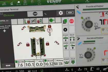 Екран isoBUS для Krone EasyCut (Prefab) для Farming Simulator 25