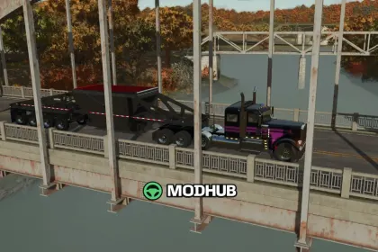 Причіп Trail King Belly Dump v1.0 для FS25 — 2