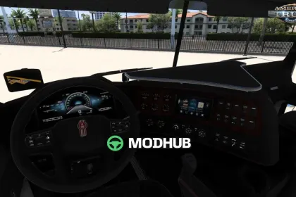 Truck Kenworth K220 + Interior v1.1.3 for ATS — 3