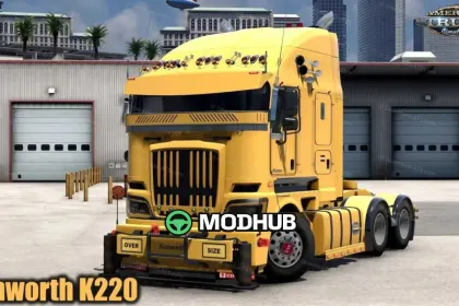 Truck Kenworth K220 + Interior v1.1.3 for ATS — 4