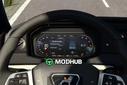 Панель приладів MAN TGX 2020 Improved Dashboard v2.01 1.60 для ETS2