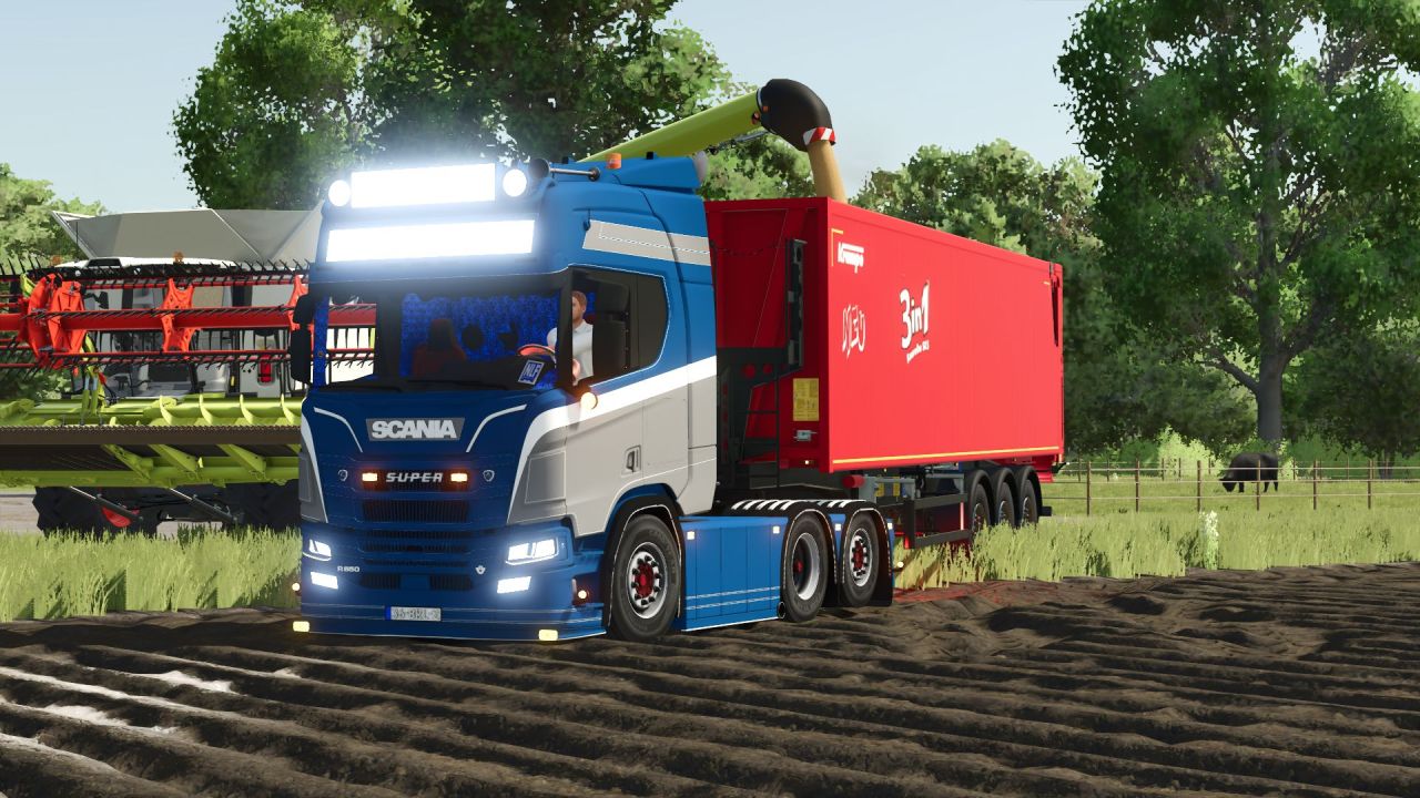 Potężna ciężarówka Scania Truckstyling 580 KM do Farming Simulator 25