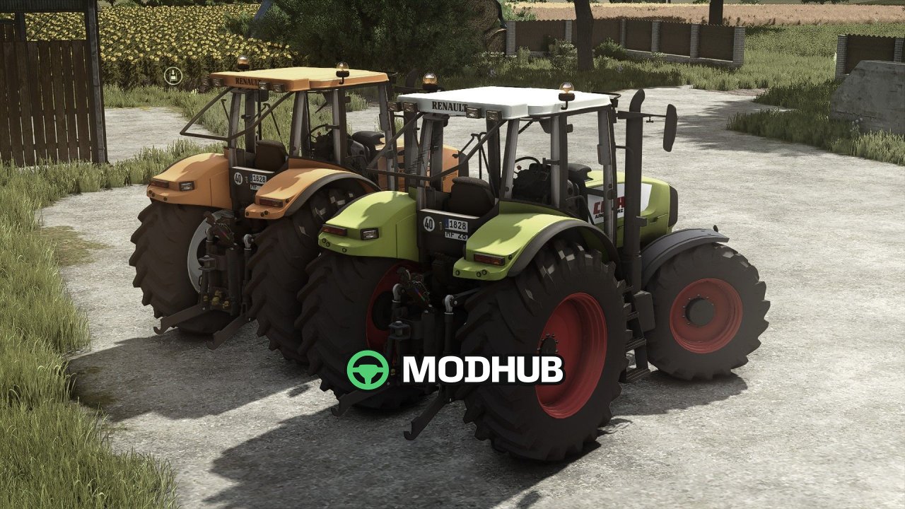 Трактор CLAAS / Renault Ares 836 RZ (Rust Edition) для FS25