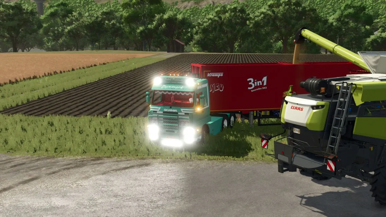 Потужна Вантажівка Scania 143M 420 к.с. для Farming Simulator 25