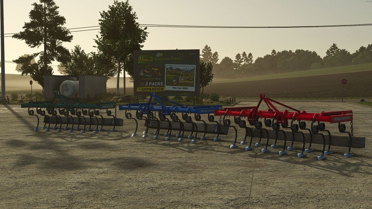 Ефективний Культиватор Döşemenler 3.5 м для Farming Simulator 25 — Потужність 90 к.с.