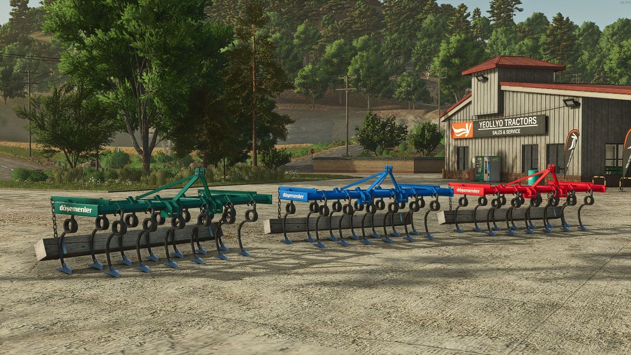 Effizienter Kultivator Döşemenler 35 m für Farming Simulator 25 — Leistung 90 PS