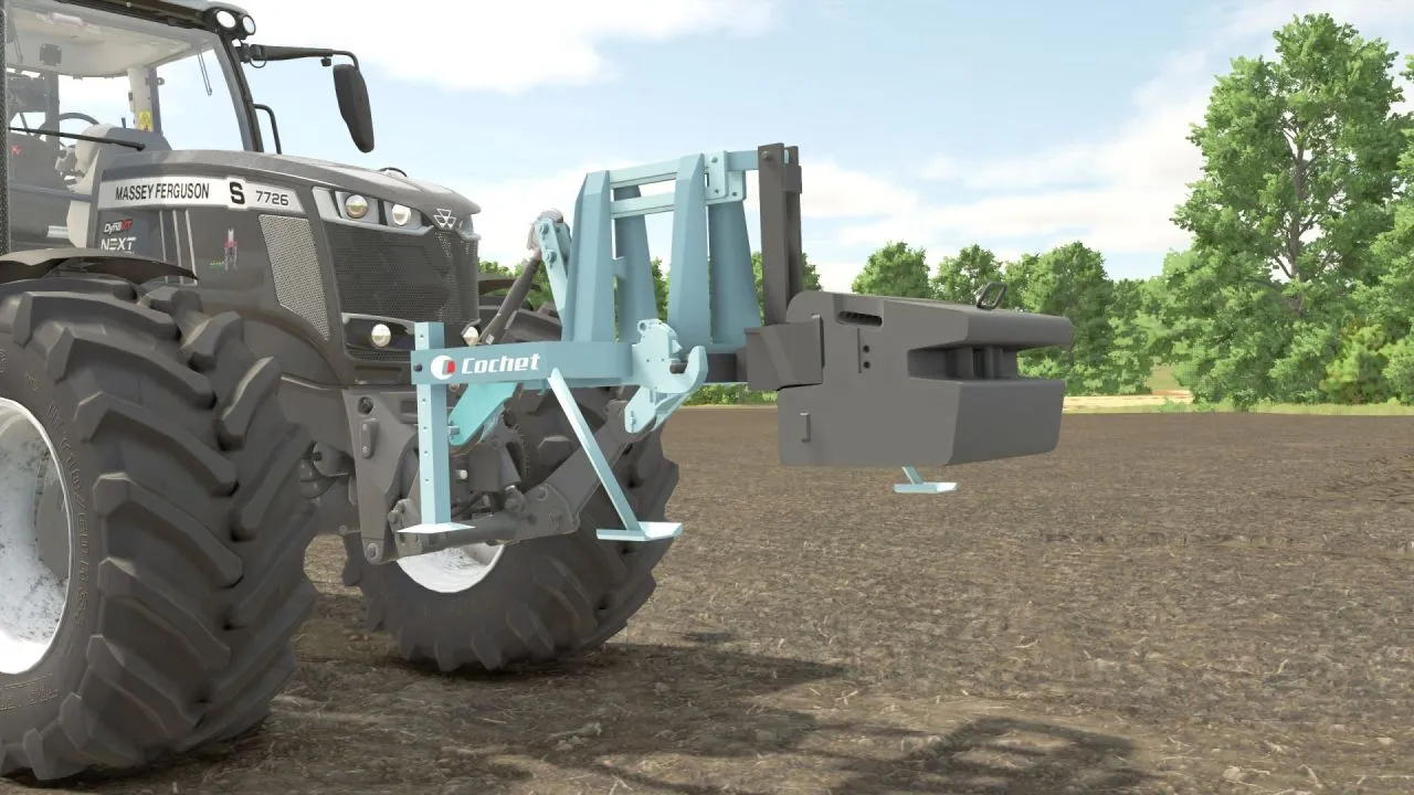 Ефективна Вага Cochet Weight для Тракторів у Farming Simulator 25