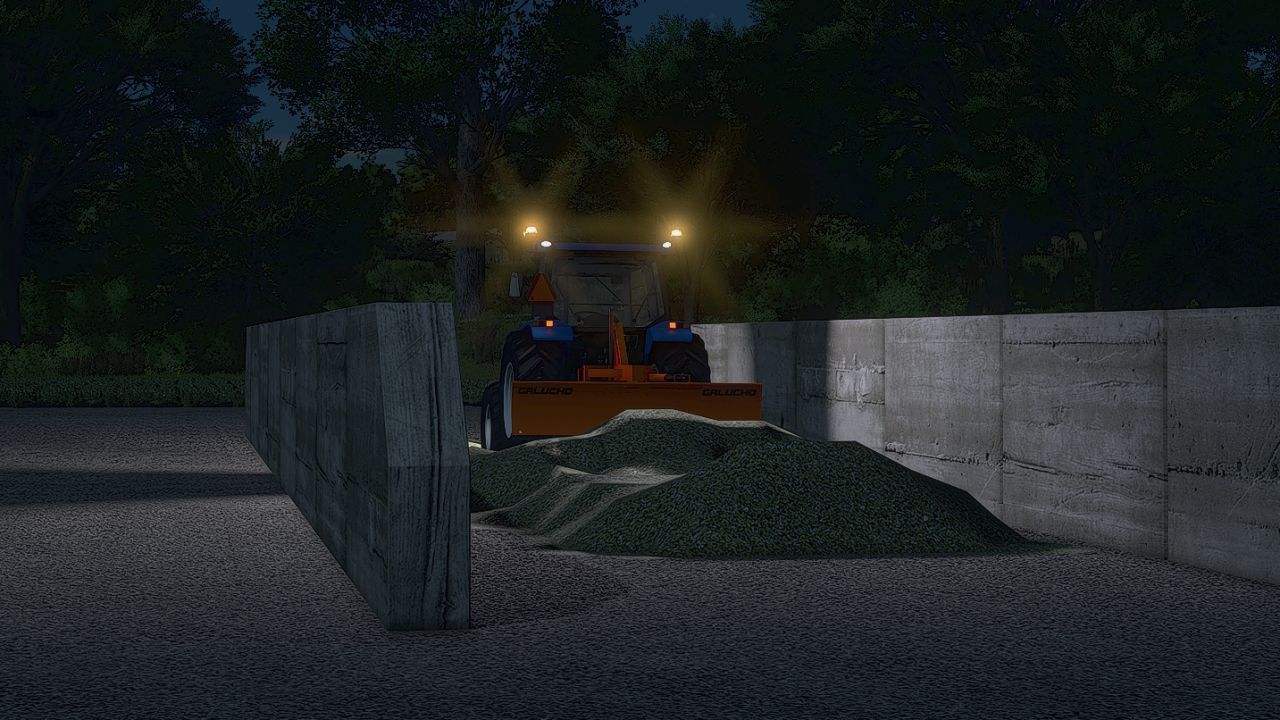 Ефективний Відвал Galucho Leveler 2 м для Вирівнювання Силосу та Ґрунту в FS25