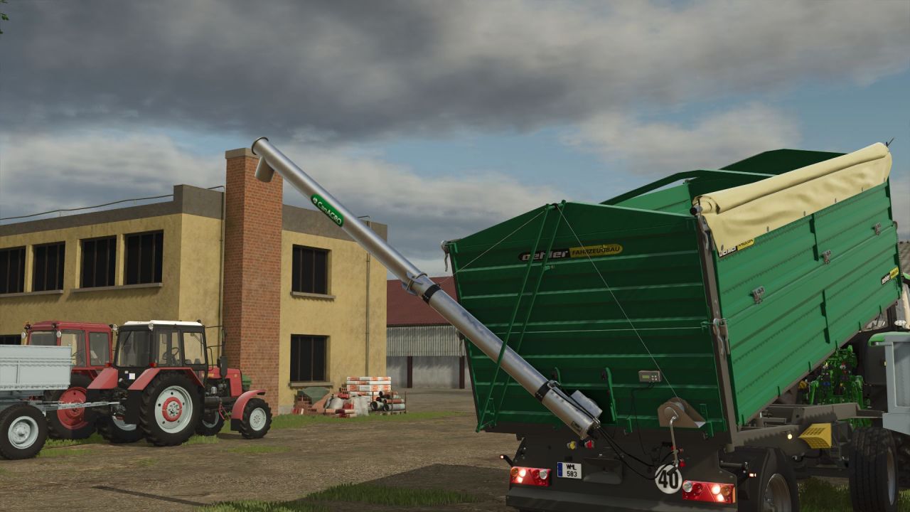 Legendärer Getreideanhänger Oehler ZDK 2004 — 19600 l und Schnecke 75 t/h für FS25