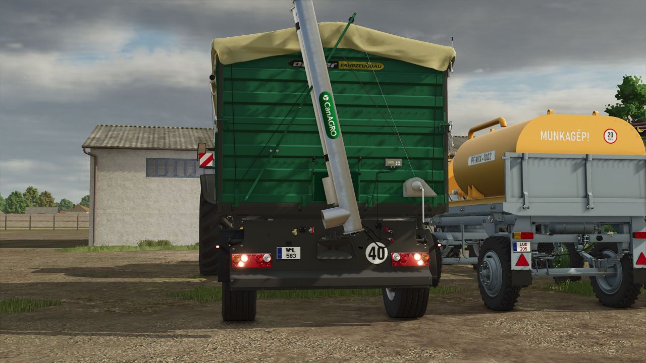 Legendärer Getreideanhänger Oehler ZDK 2004 — 19600 l und Schnecke 75 t/h für FS25