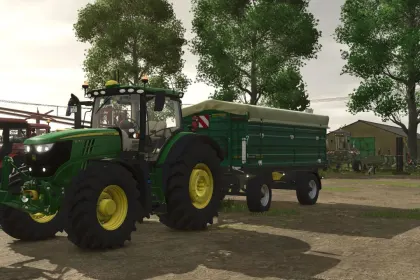 Legendärer Getreideanhänger Oehler ZDK 2004 — 19600 l und Schnecke 75 t/h für FS25 — 5