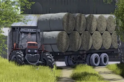 Причіп для тюків Old Bale Trailer Autoload для Farming Simulator 25