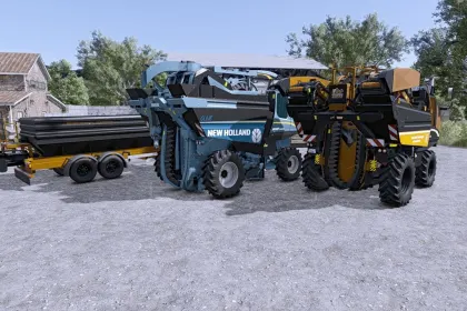 Збиральні комбайни та причепи для винограду й оливок для Farming Simulator 25 — 5
