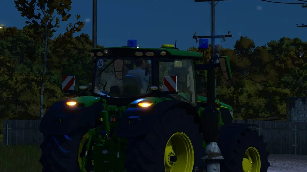 Ексклюзивний Трактор John Deere 6R у Пожежному Стилі для Farming Simulator 25