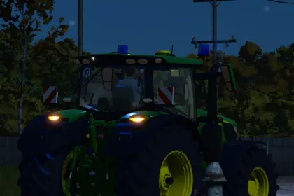 Ексклюзивний Трактор John Deere 6R у Пожежному Стилі для Farming Simulator 25 — 1