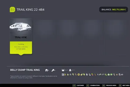Причіп Trail King Belly Dump для Farming Simulator 25 — 3