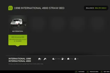 Мод на International 4900 Flatbed для Farming Simulator 25 — 2