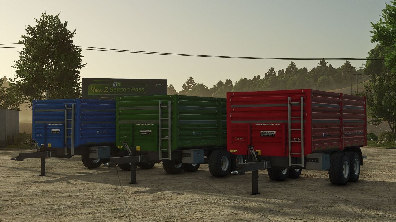 Effizienter Köksal Trailer für FS25 — 12/15/18 t und Vollständige Anpassung