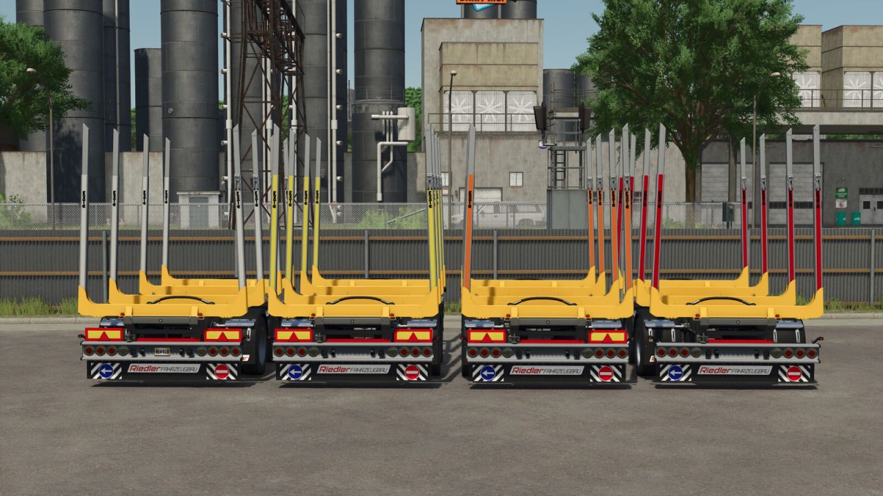 Przyczepa do transportu drewna Riedler RUZ220-L do Farming Simulator 25