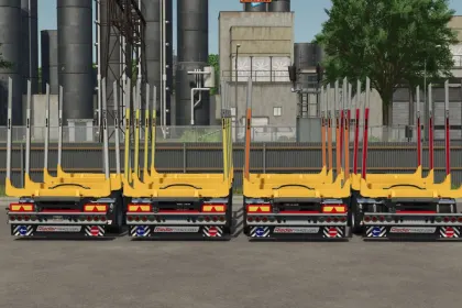 Przyczepa do transportu drewna Riedler RUZ220-L do Farming Simulator 25 — 6