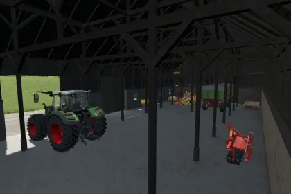 Майстерня-склад старої техніки з сіно-горищем для Farming Simulator 25 — 4