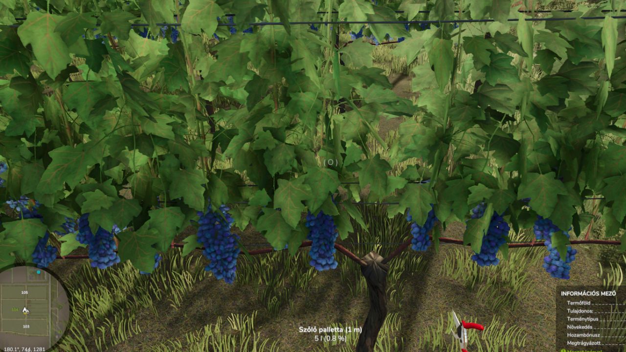 Realistisches Vine Harvest Hand Tool — Handernte von Trauben für Farming Simulator 25