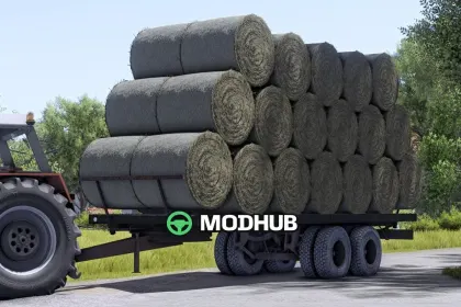 Причіп Old Bale Trailer Autoload V1.0 для FS25 — 2