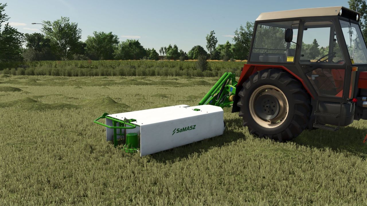 Effiziente Mähmaschine SaMASZ Samba 200 für schnelles Mähen in Farming Simulator 25