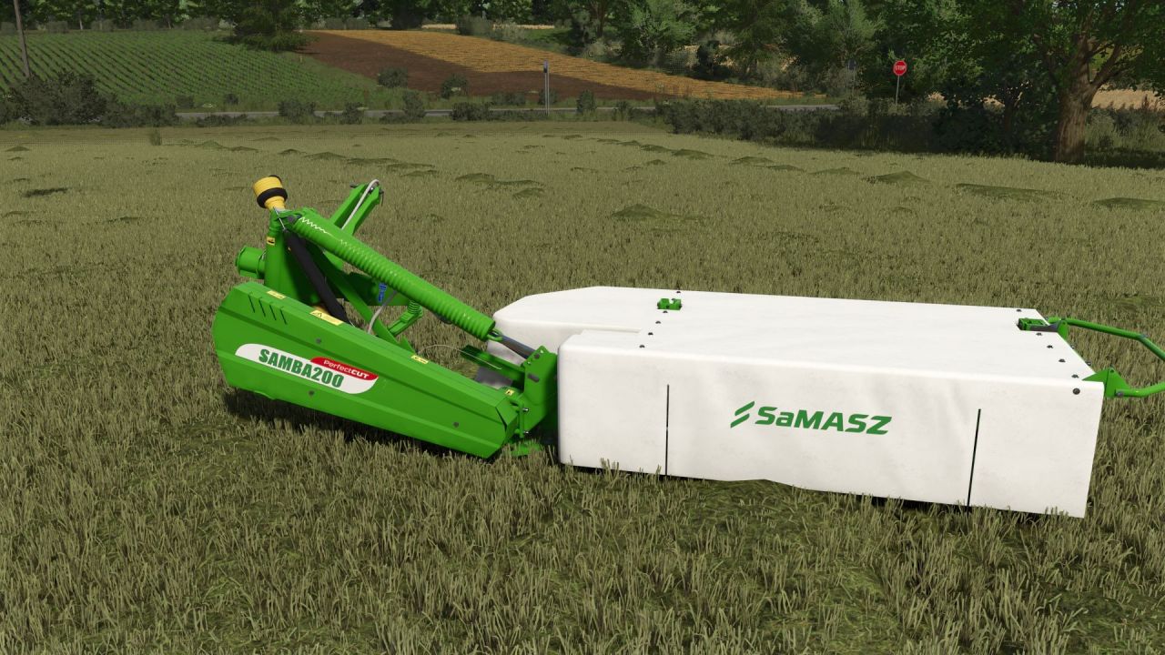 Effiziente Mähmaschine SaMASZ Samba 200 für schnelles Mähen in Farming Simulator 25