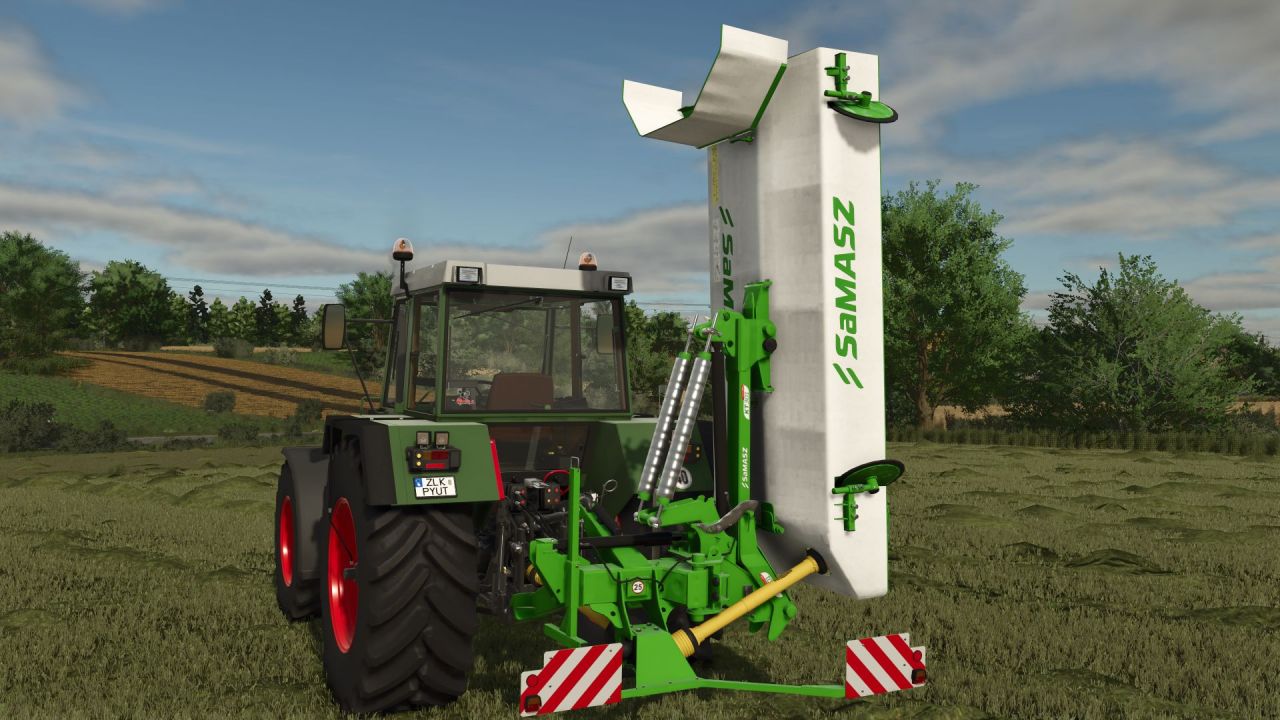 Effiziente Mähmaschine SaMASZ Samba 200 für schnelles Mähen in Farming Simulator 25