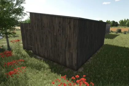 Authentische Alte Holzgarage — Stilgebäude für Ihren Bauernhof in FS25 — 3